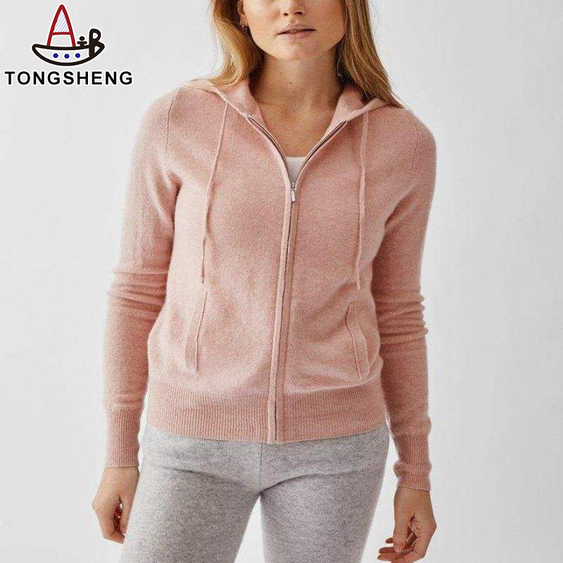 Playful and cute in a pink zip-up hoodie