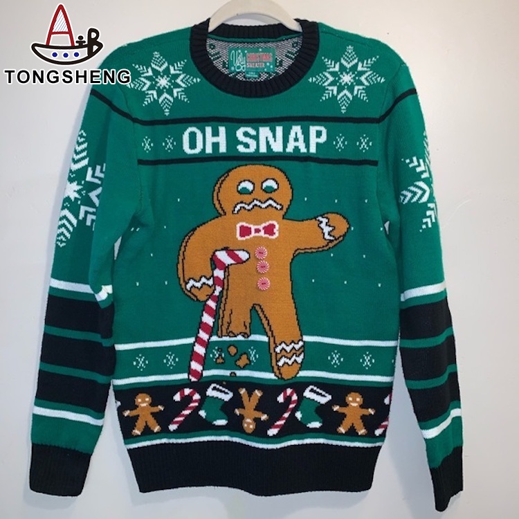 Men's Christmas Sweater Black And Green Colorway.jpg
