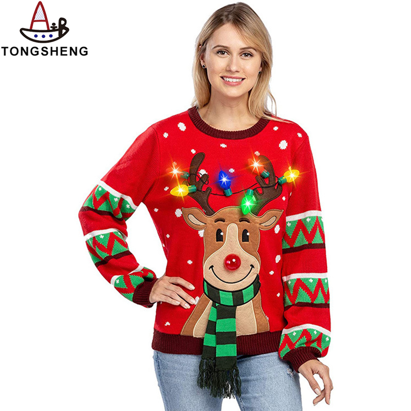 Women's Light Up Christmas Sweater Factory