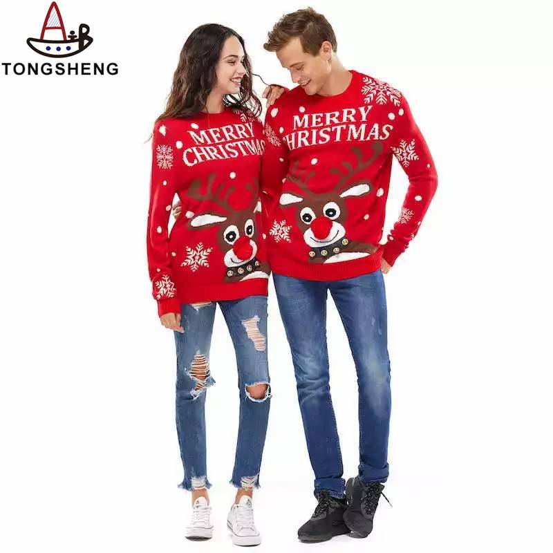 Red Couple Sweater with White Snowflakes.jpg