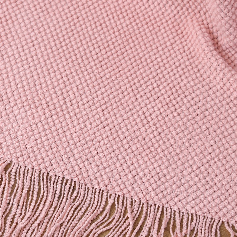 Blanket pattern and fringe details