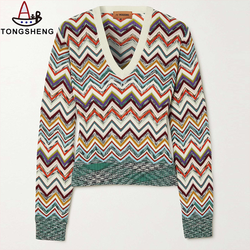 Crochet-Knit Wool-Blend Sweater