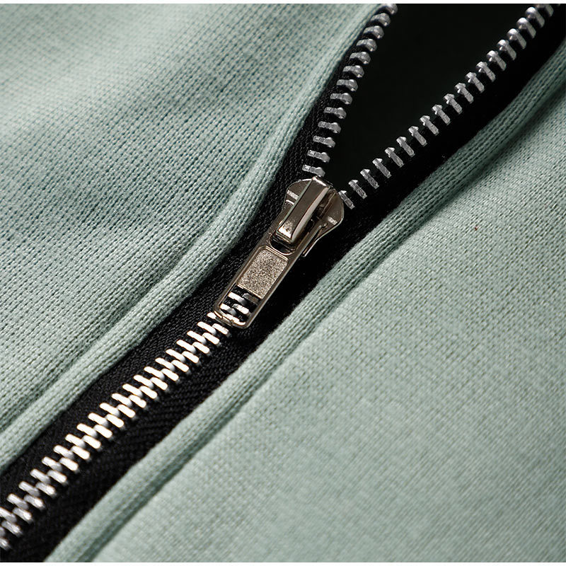 Half Zip Sweatshirt Zip Detail