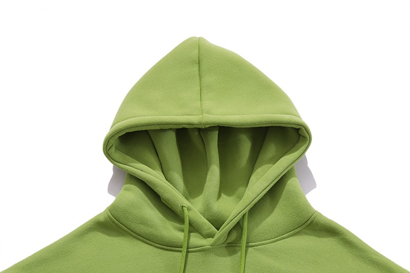 Olive Green Sweater Hood Partial Detail
