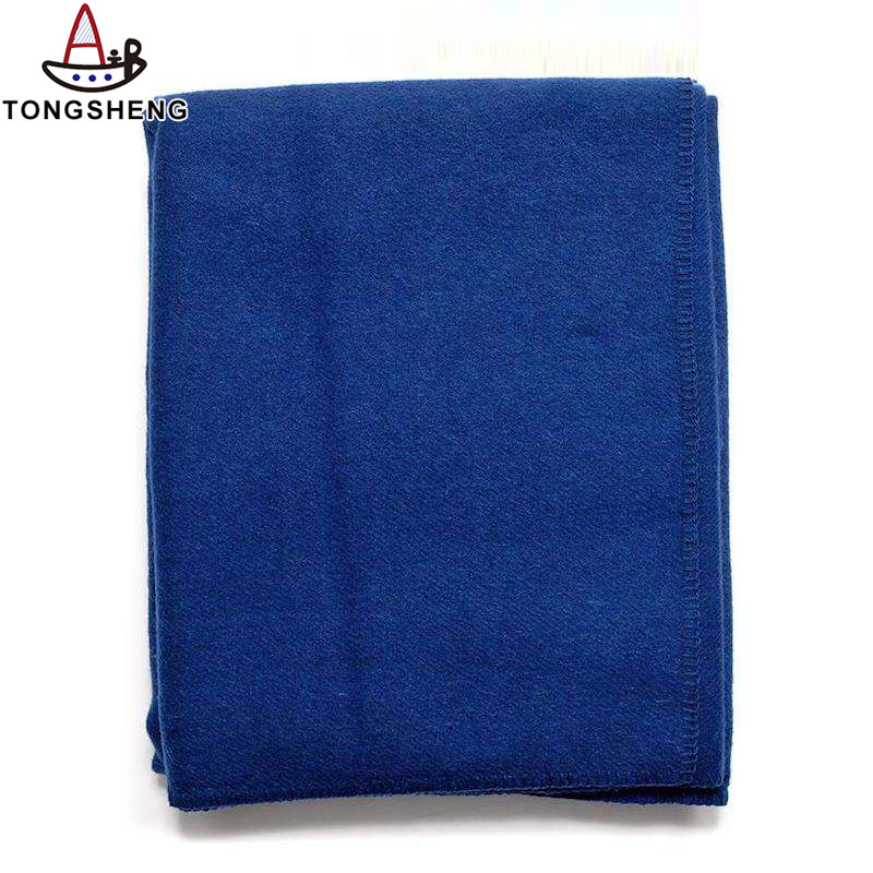 Navy Blue Cashmere Blanket