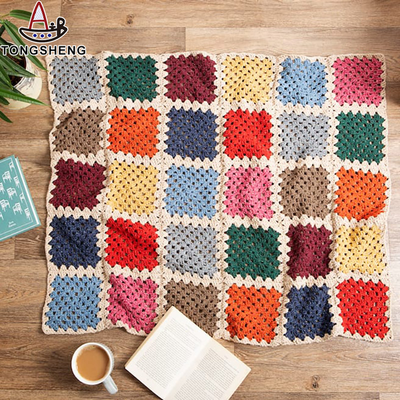 Free Pattern Display of Hand Knitted Crochet Blankets