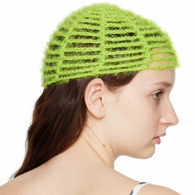 Green Crochet Beanie