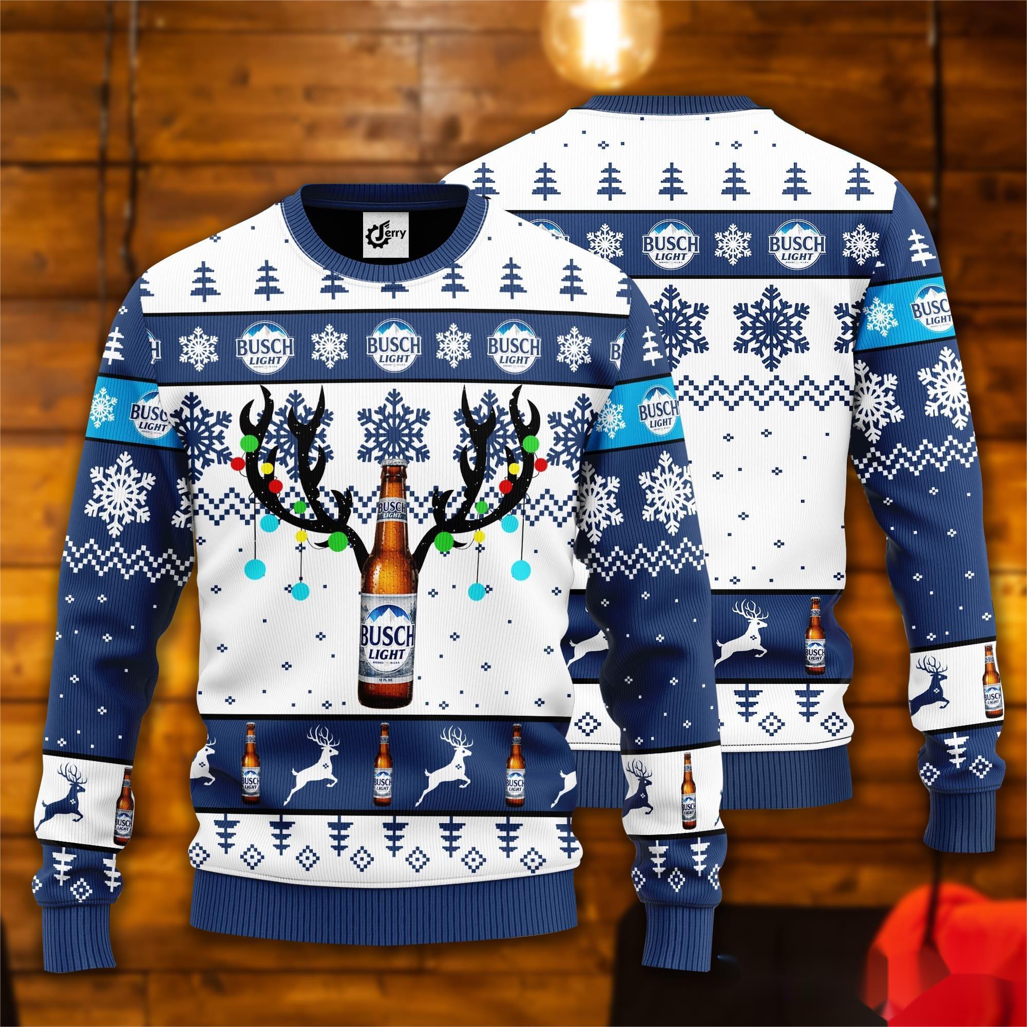 Busch Light Christmas Sweater Manufacturing