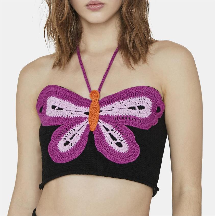 Halter Crochet Butterfly Top Manufacturer