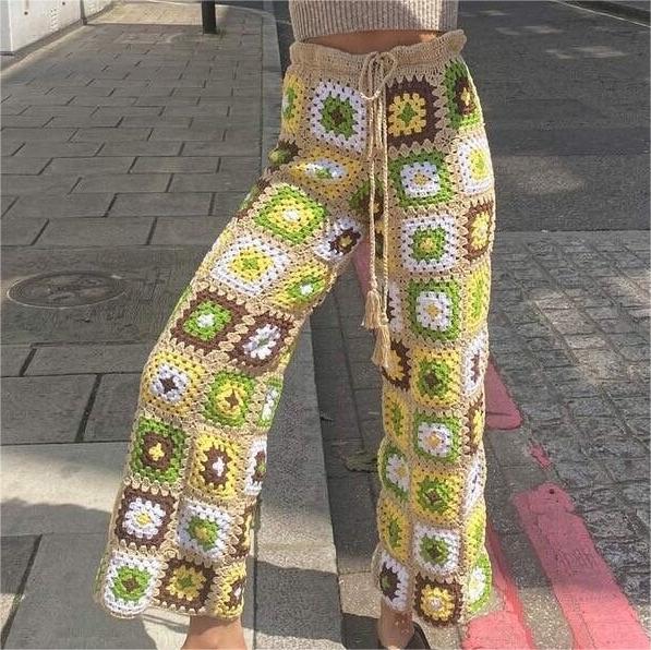 Crochet Granny Square Pants Manufacturer