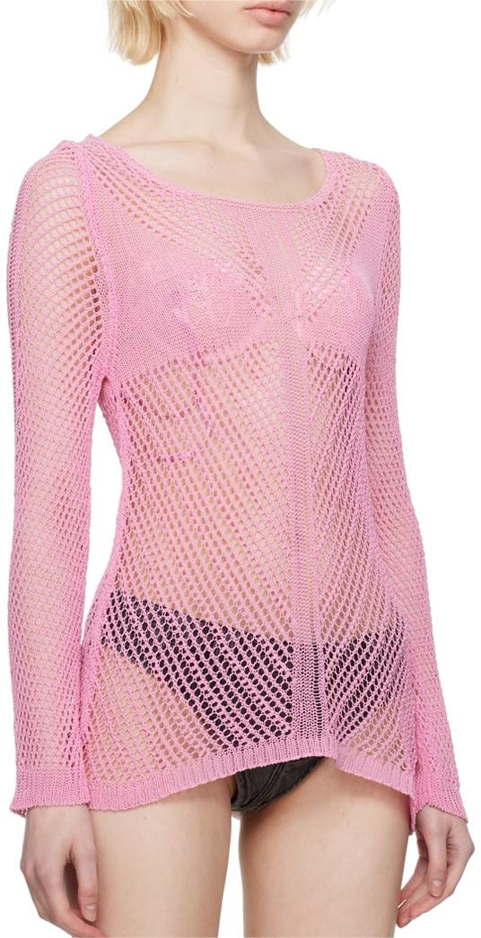 Summer Sexy Pink Crochet Top Suppliers